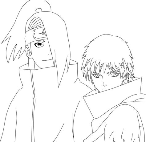 sasori para colorir|Sasori e Deidara – Páginas para colorir e livros em PDF